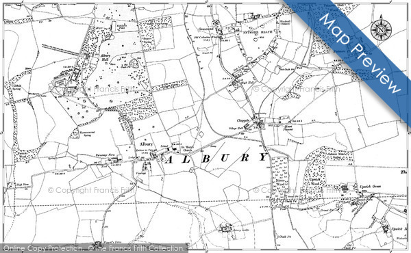 Old Map of Historic Map covering Broadcarse in 1896