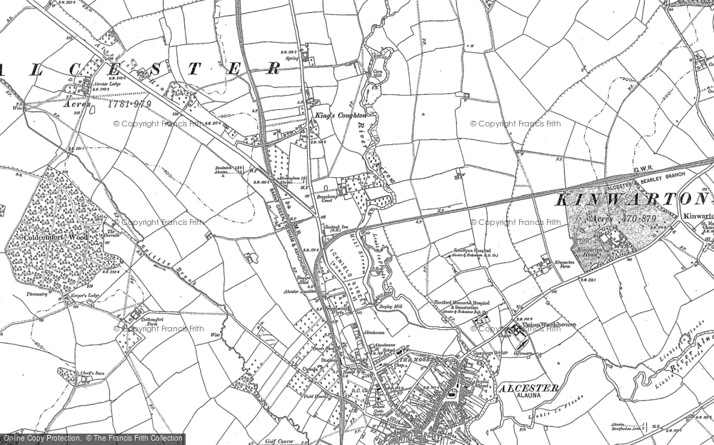 Old Map of King's Coughton, 1885 - 1903 in 1885