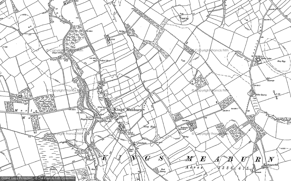 Old Map of Historic Map covering Littlebeck in 1897