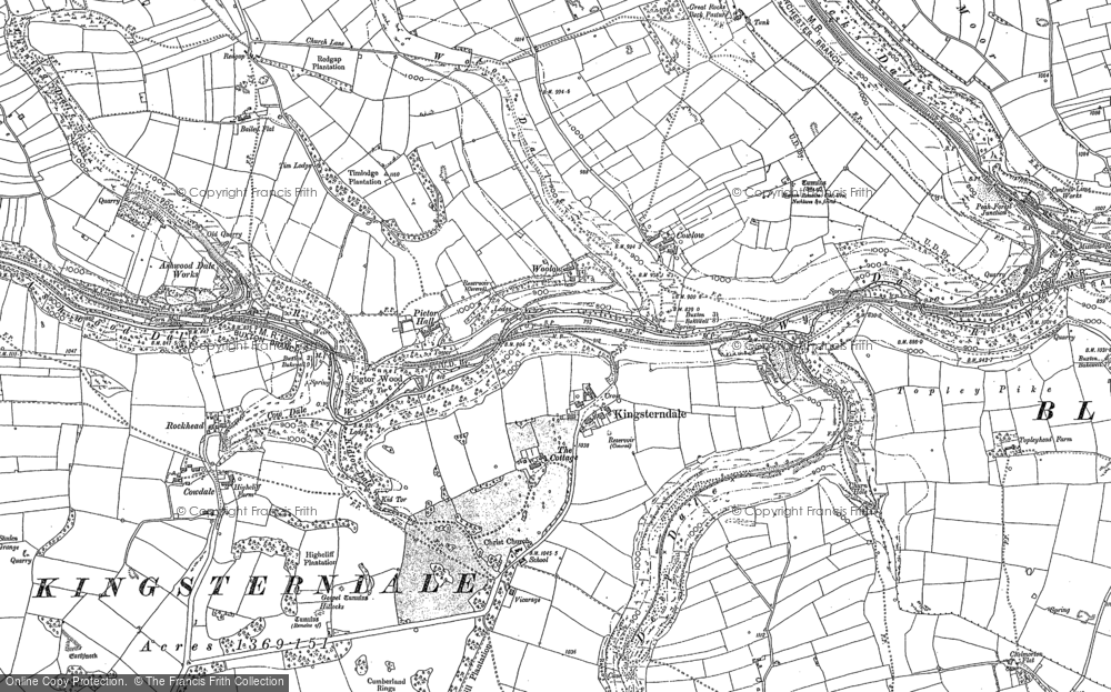 Old Map of King Sterndale, 1897 - 1898 in 1897