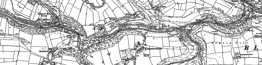 Old map of King Sterndale in 1897