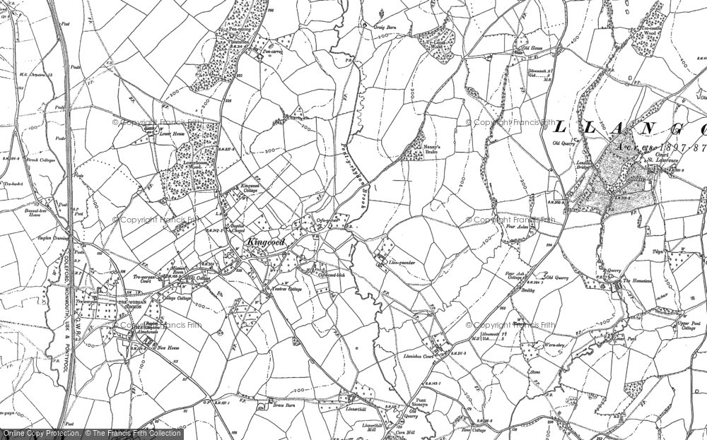 Old Map of Kingcoed, 1900 in 1900