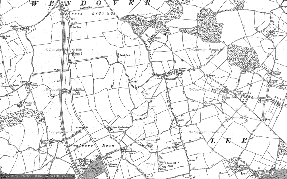 Old Map of Kingsash, 1897 - 1898 in 1897
