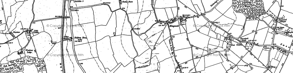 Old map of Kingsash in 1897