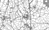 Old Map of Kingsbury, 1886 - 1901