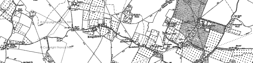 Old map of Erriottwood in 1896