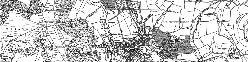 Old map of Kingshill in 1882