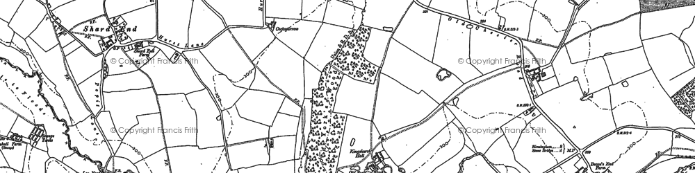 Old map of Kingshurst in 1886