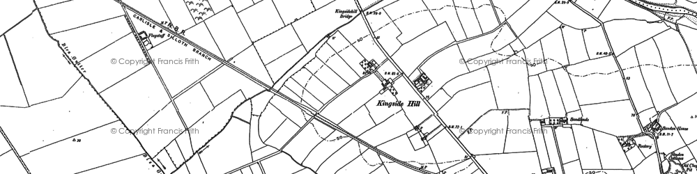 Old map of Kingside Hill in 1899