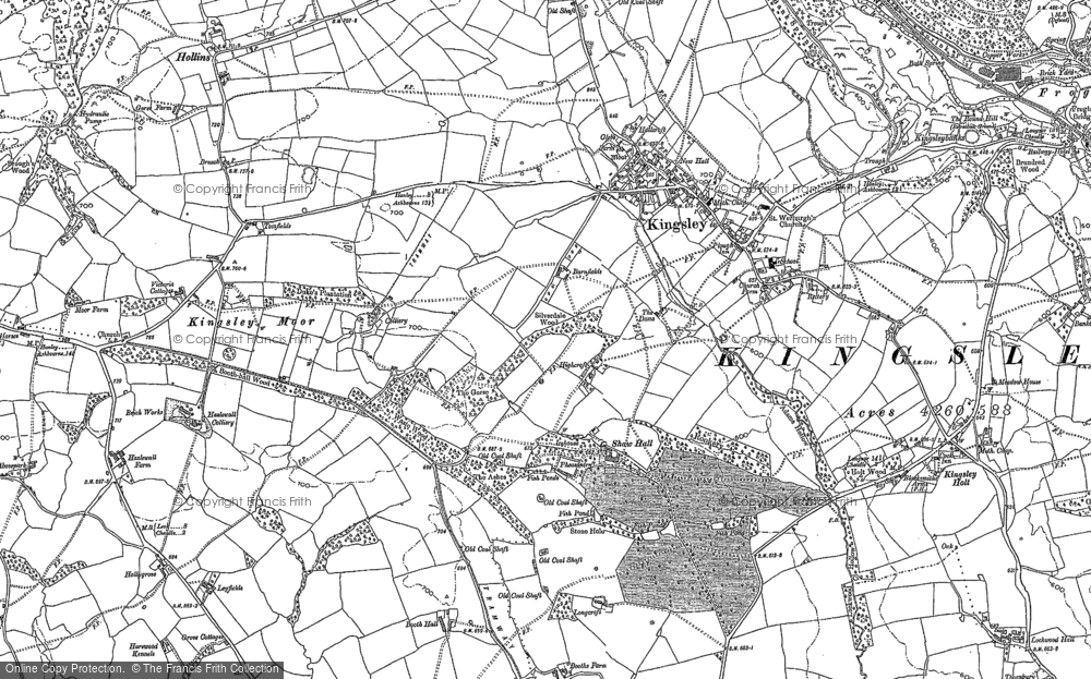 Old Map of Kingsley, 1879 - 1880 in 1879