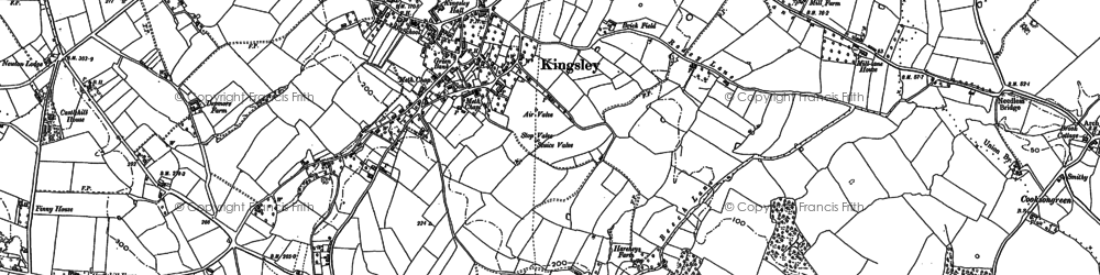 Old map of Kingsley in 1897