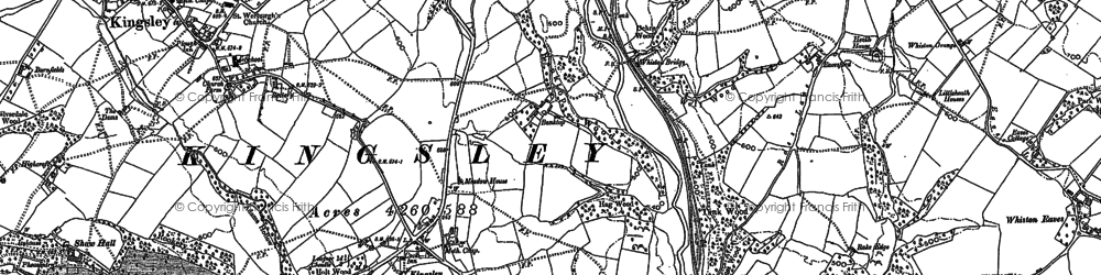 Old map of Kingsley Holt in 1879