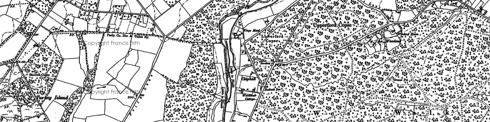 Old map of Kingsmead in 1895