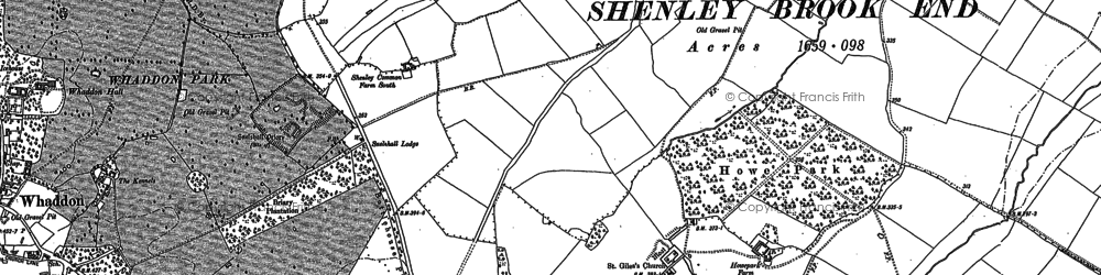 Old map of Kingsmead in 1898