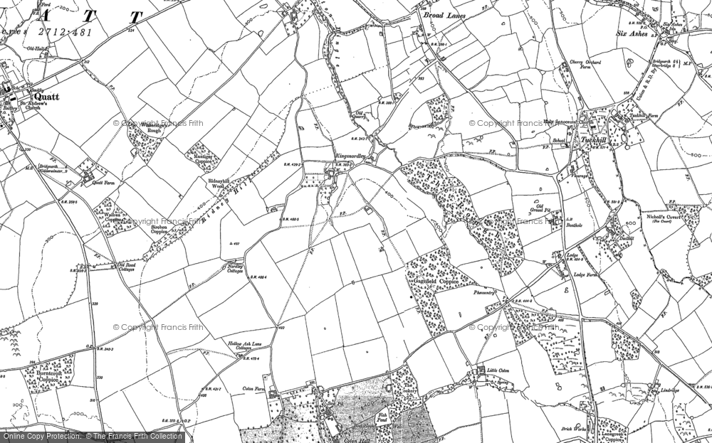 Old Map of Kingsnordley, 1901 - 1902 in 1901