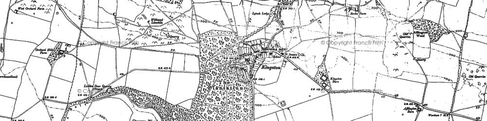 Old map of Kingston in 1900