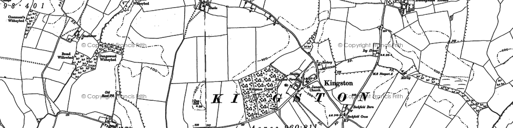 Old map of Billingham Manor in 1907