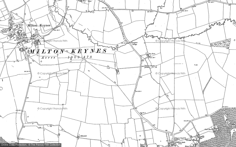 Old Map of Kingston, 1924 in 1924