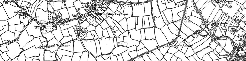 Old map of Kingston Seymour in 1902