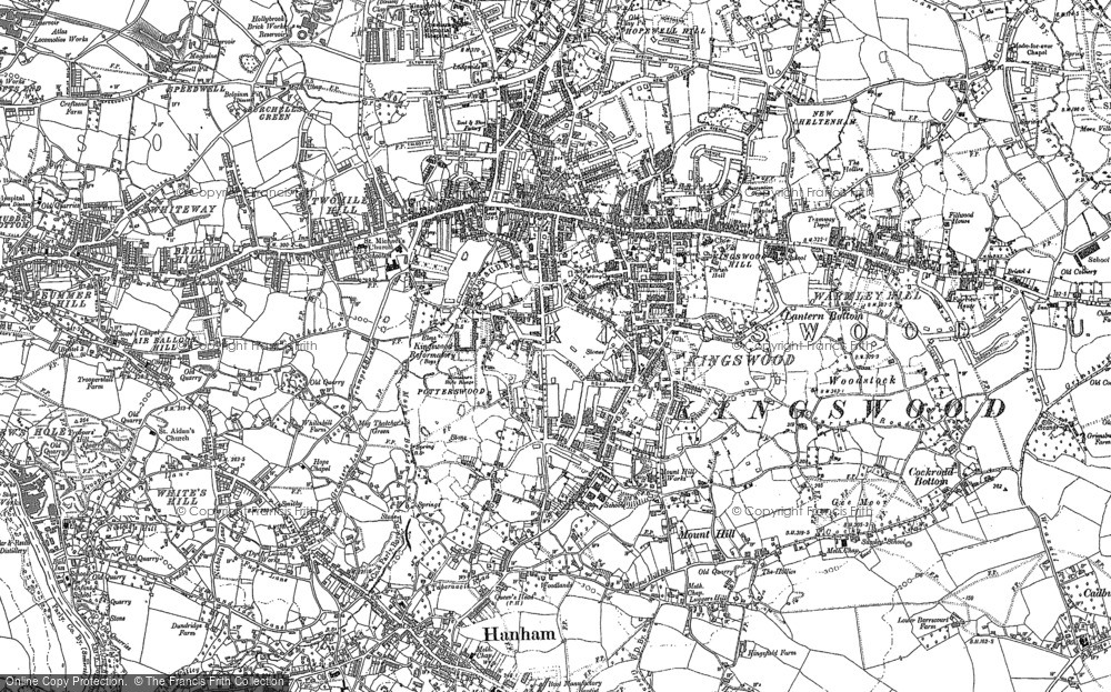 Old Map of Kingswood, 1881 - 1902 in 1881