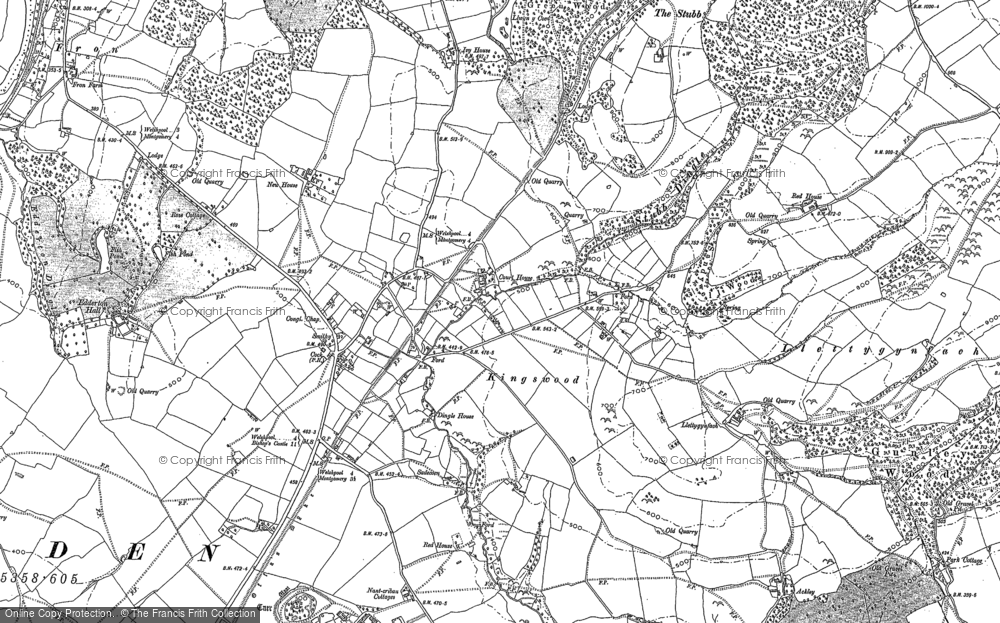 Old Map of Kingswood, 1884 - 1901 in 1884