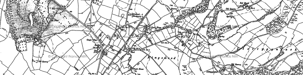 Old map of Edderton Hall in 1884