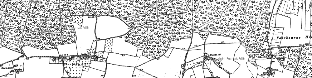 Old map of Kingswood in 1895