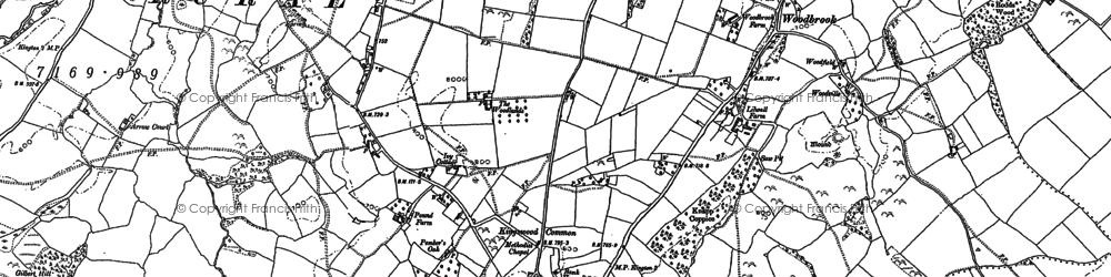 Old map of Kingswood in 1902