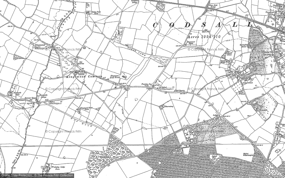 Old Map of Kingswood Common, 1881 - 1901 in 1881