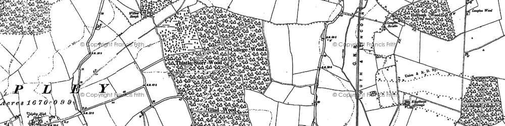 Old map of Kingthorpe in 1886