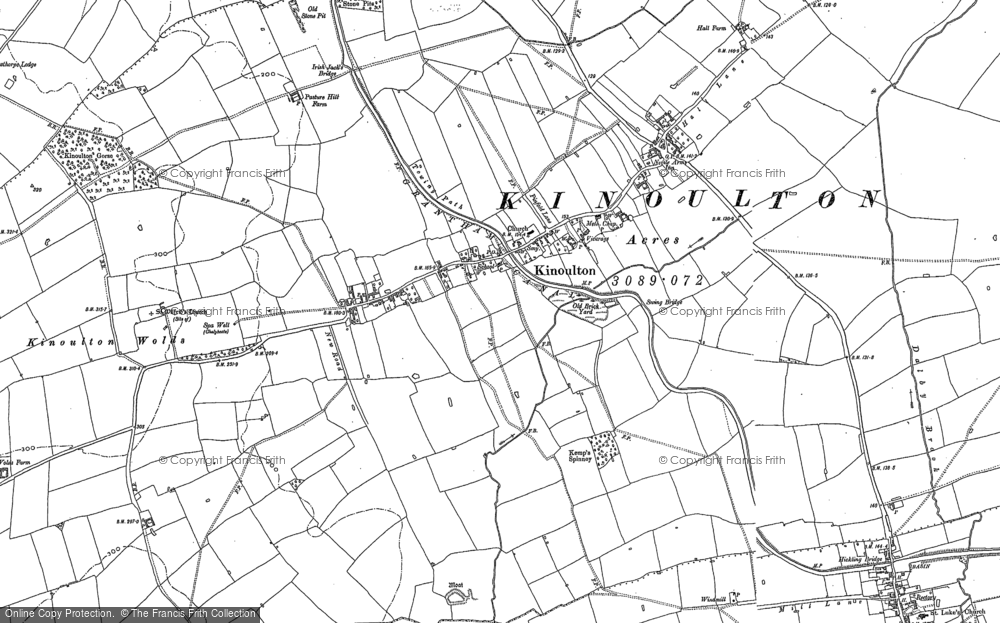 Old Map of Historic Map covering Barland Fields in 1899