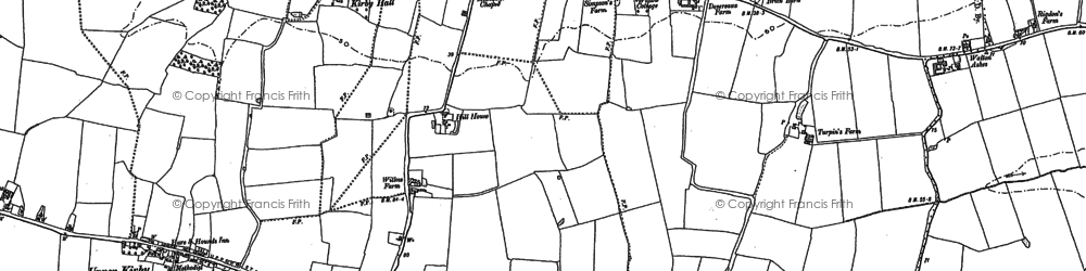 Old map of Kirby-le-Soken in 1896