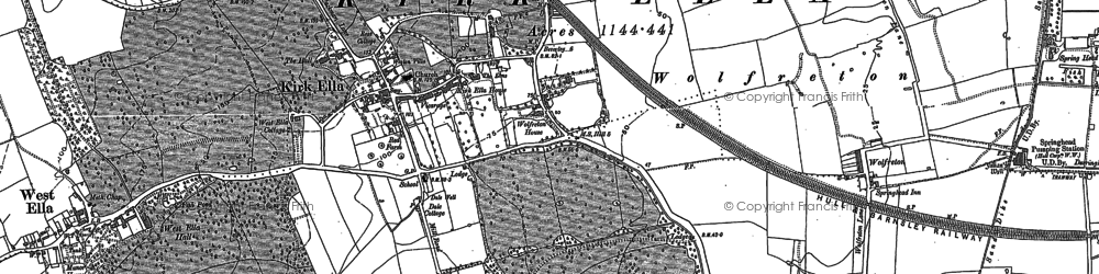 Old map of South Ella in 1888