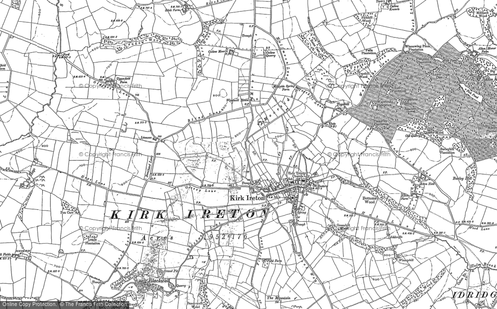 Old Map of Kirk Ireton, 1879 - 1880 in 1879