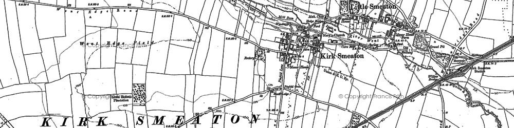 Old map of Barnsdale in 1890