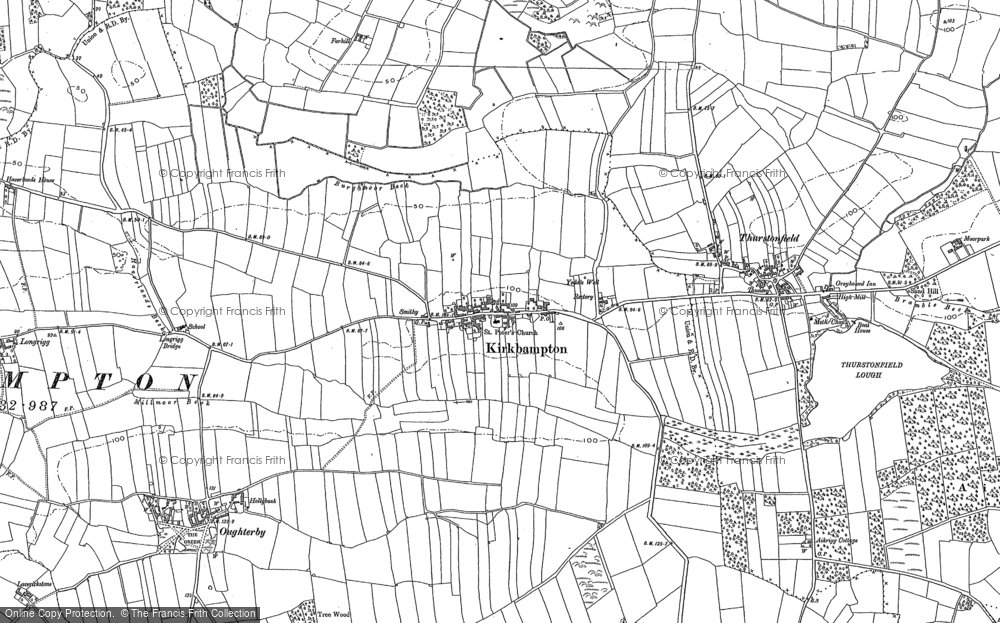 Old Map of Kirkbampton, 1899 in 1899