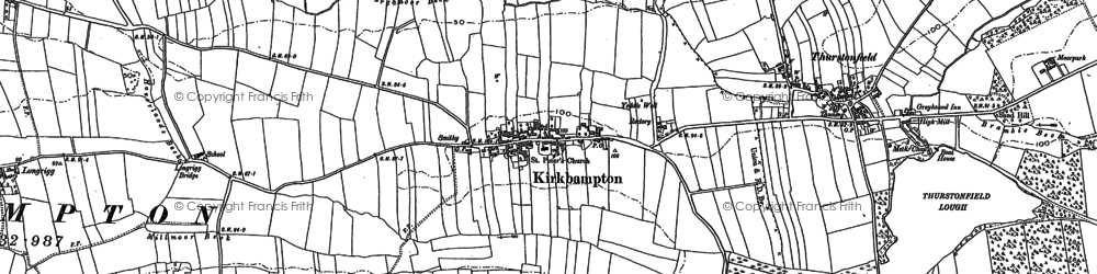 Old map of Kirkbampton in 1899