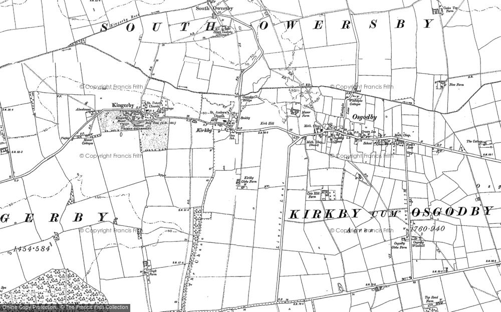 Old Map of Kirkby, 1886 in 1886