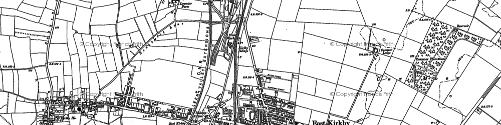Old map of Kirkby-In-Ashfield in 1898
