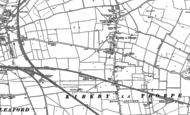 Old Map of Kirkby la Thorpe, 1887