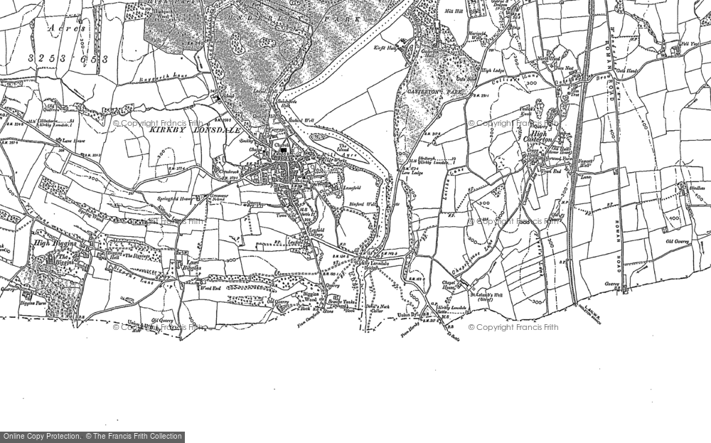 Old Map of Kirkby Lonsdale, 1910 - 1911 in 1910