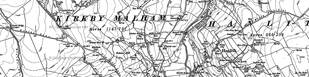 Old map of Accraplatts in 1907