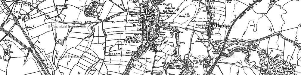 Old map of Kirkby Stephen in 1897