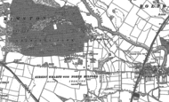 Old Map of Kirkby Wharfe, 1890 - 1891