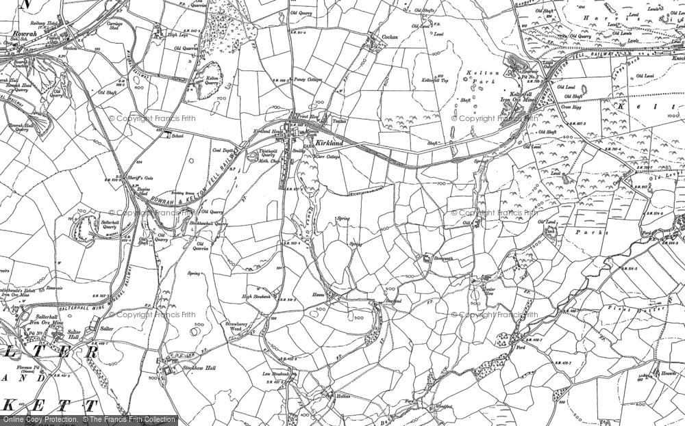 Old Map of Historic Map covering Harris Side in 1898