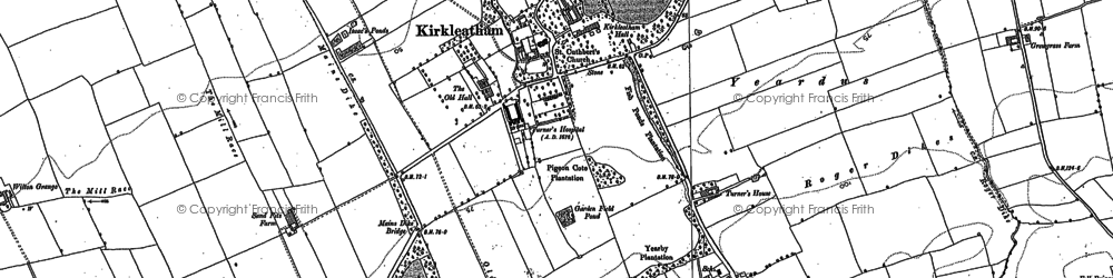 Old map of Kirkleatham in 1913