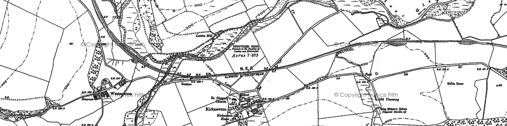 Old map of White Hill in 1896