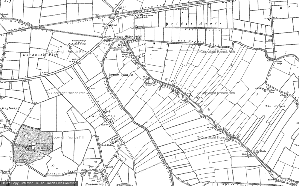 Old Map of Kirton Holme, 1887 in 1887