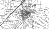 Old Map of Kirton in Lindsey, 1885