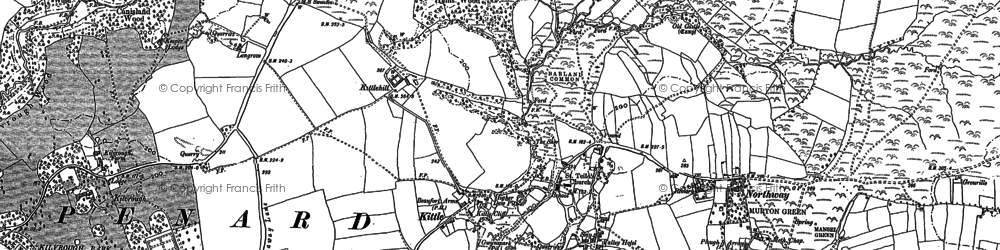 Old map of Kittle in 1896